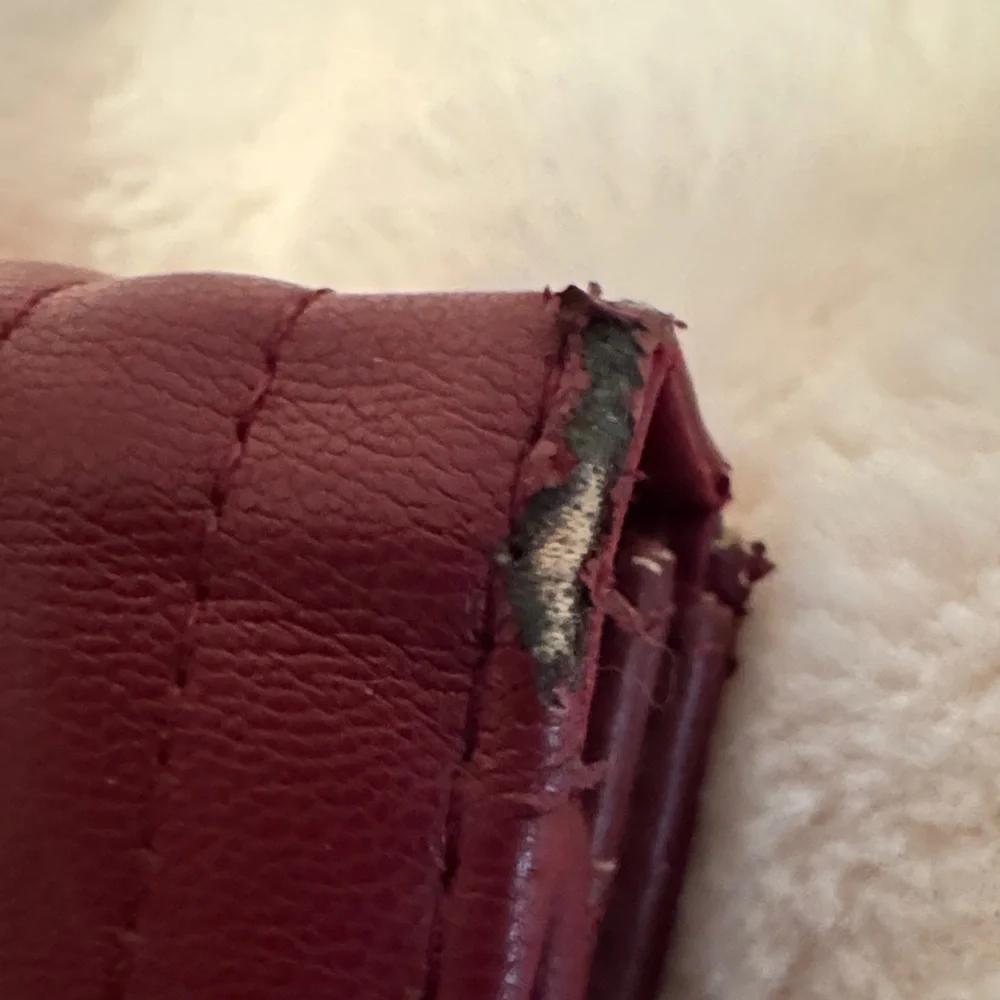 Adrienne Vittadini Deep Red Quilted Wallet - Picture 6 of 7